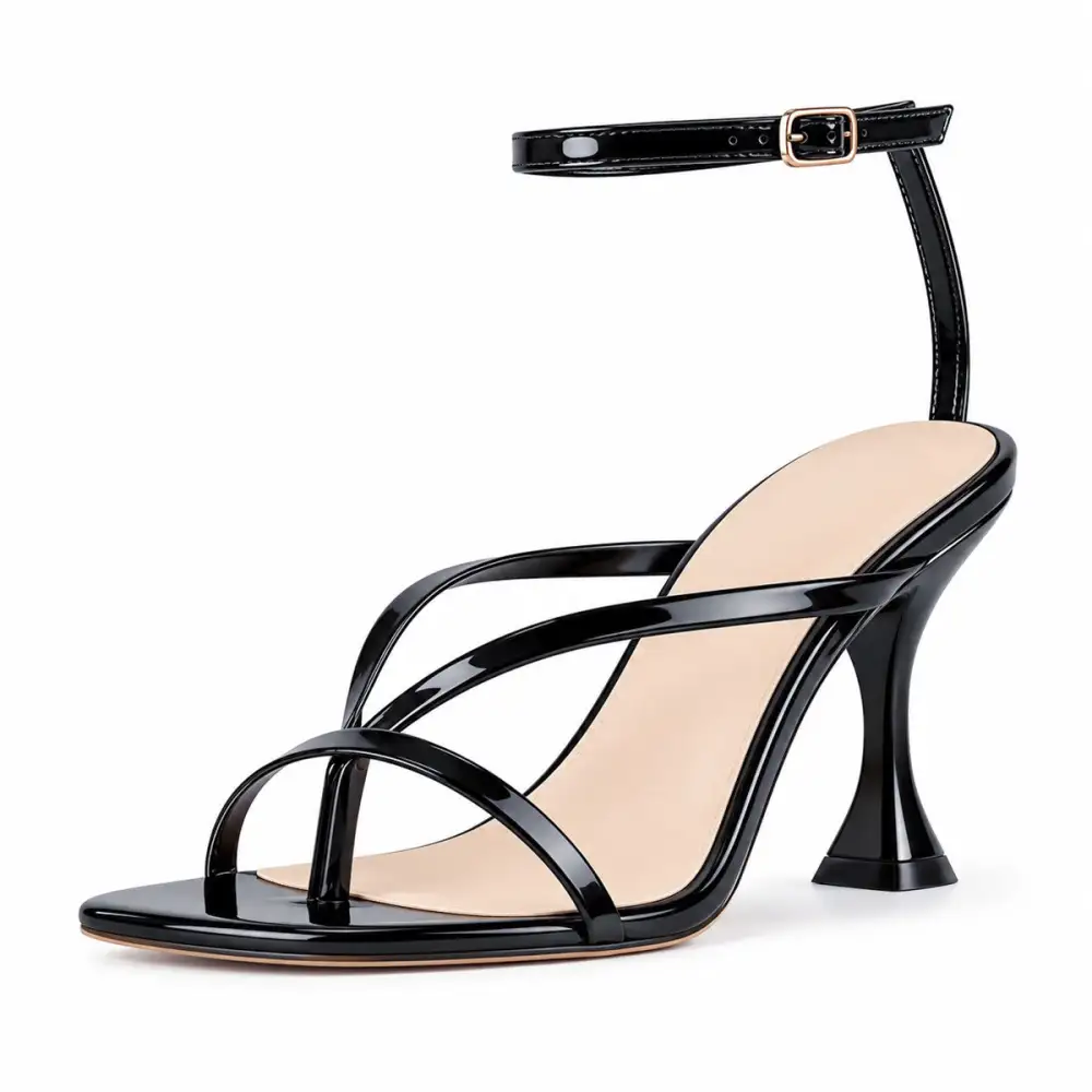 Band High Tapered Heel Sandals