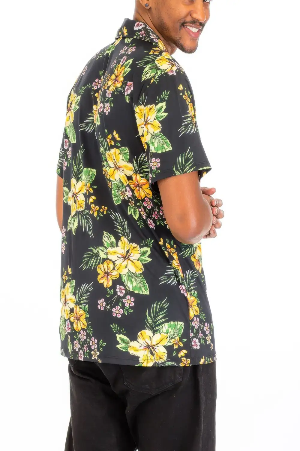 Floral Print Button-Down Shirt