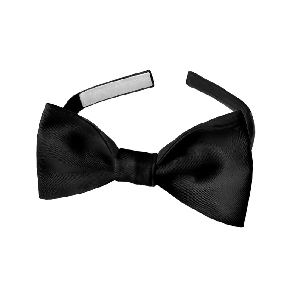 Crisp Solid Motif Bow Tie