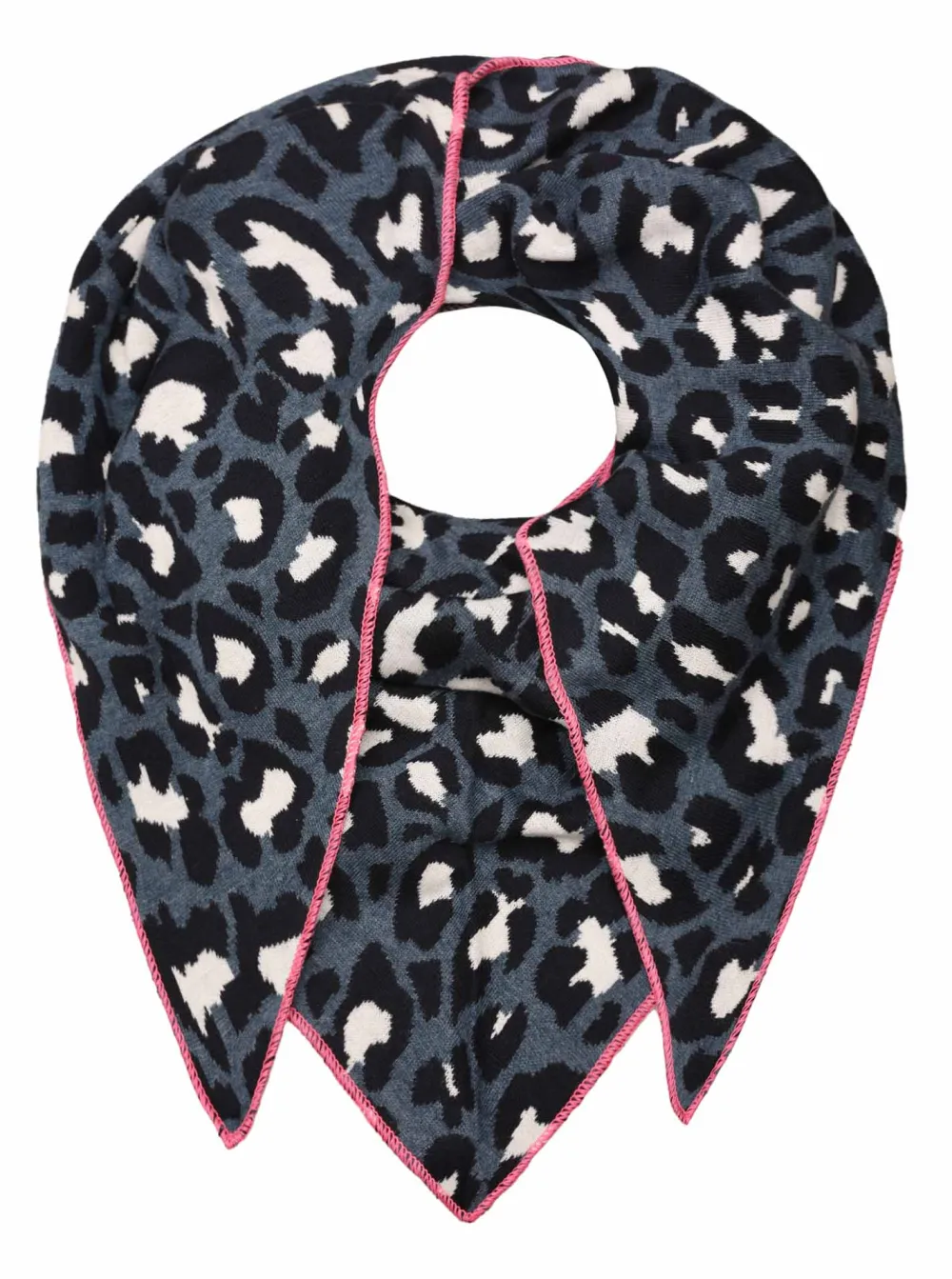 Minimal Cotton Wool Leopard Pattern Fashion Scarf