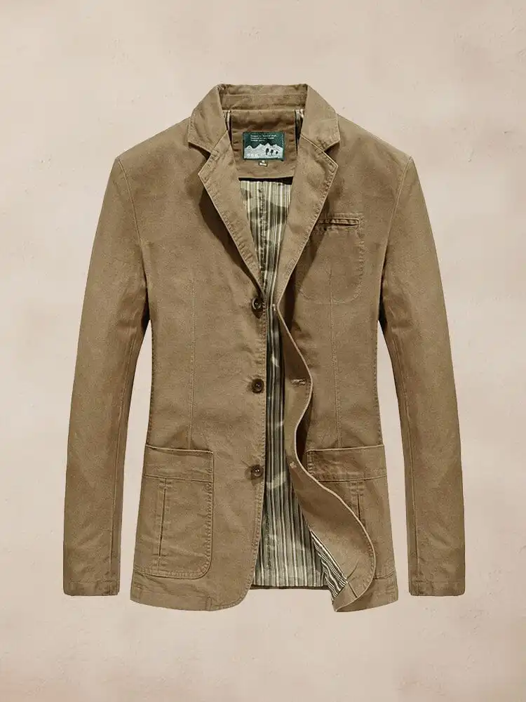 Performance Cotton Suit Jacket Coat