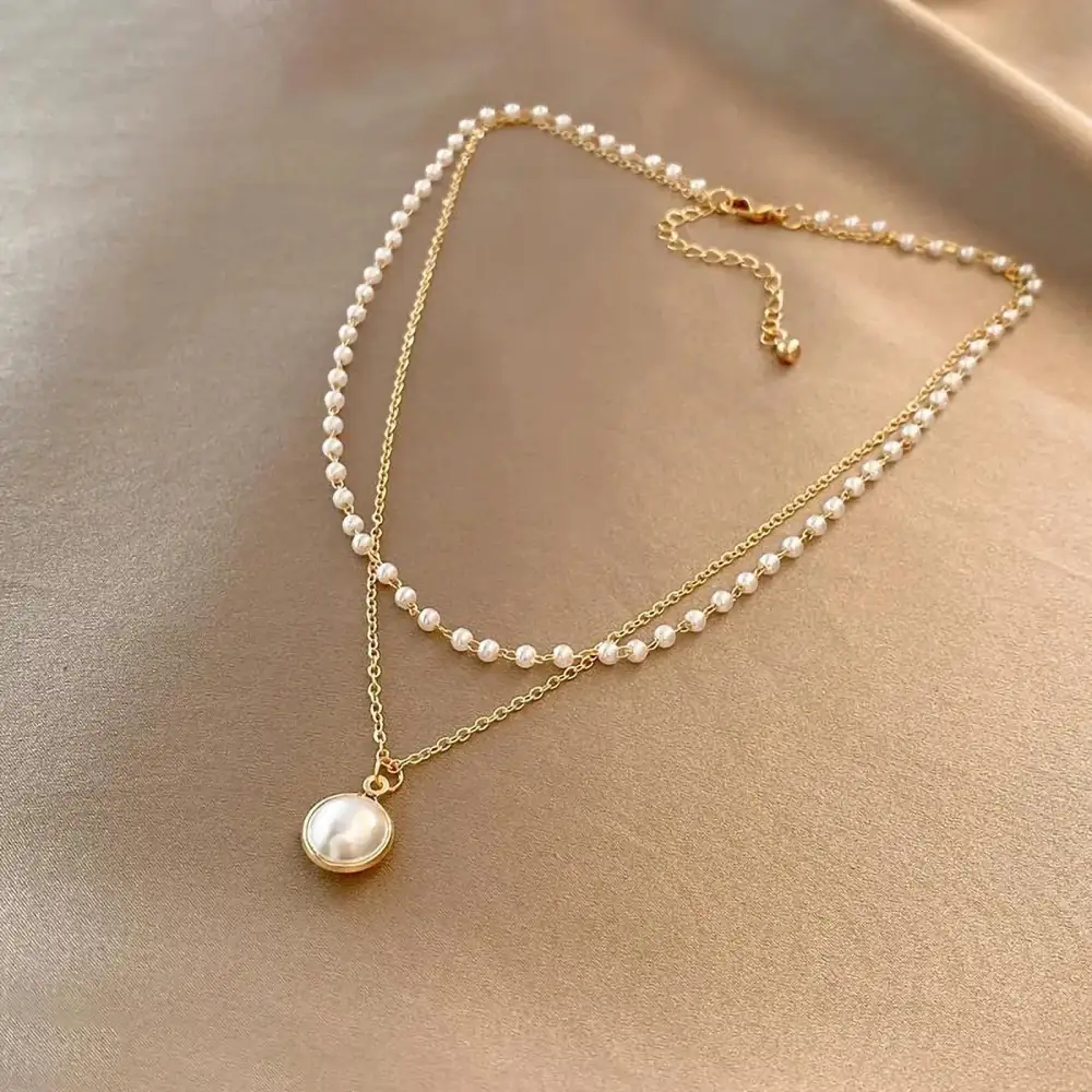 Oval Pearl Necklace