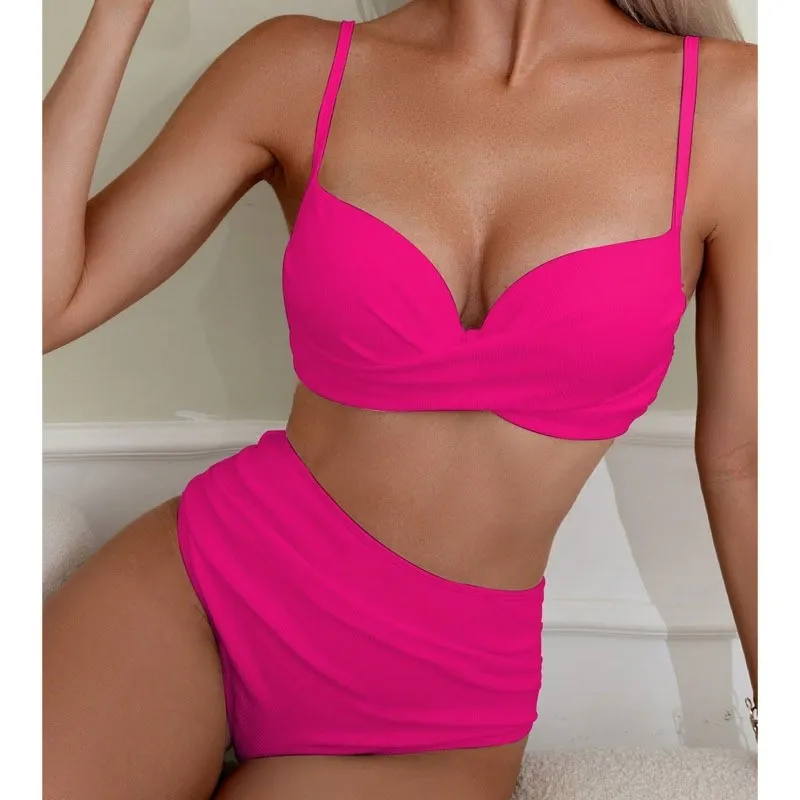 Structured High Waist Bikini Set