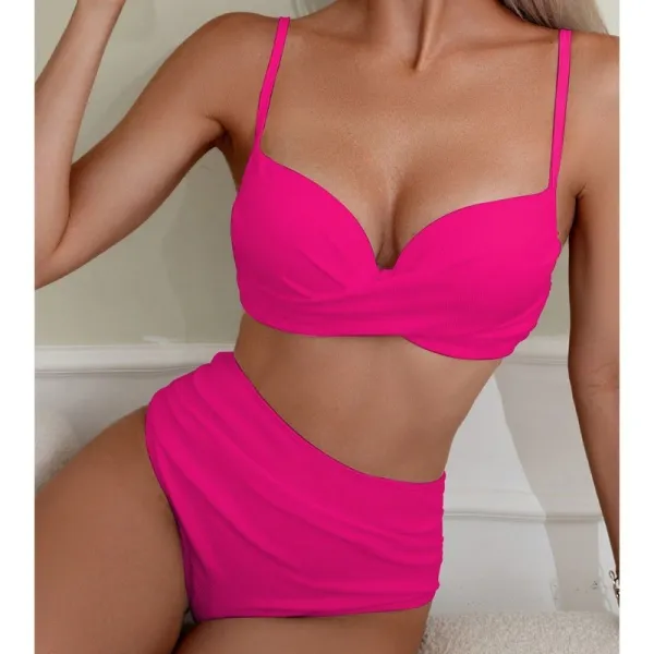 Structured High Waist Bikini Set