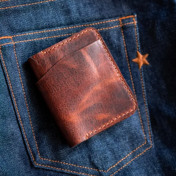 Bifold Compact Leather Card Holder