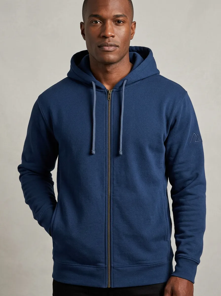 Men's Triangle Graphic Full-Zip Hoodie