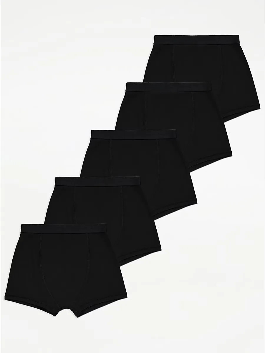 Black Trunks 5 Pack