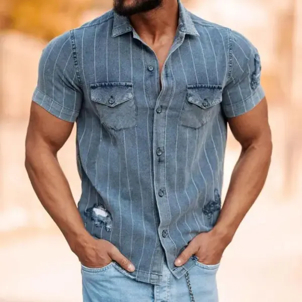 Clean Cut Striped Shirt