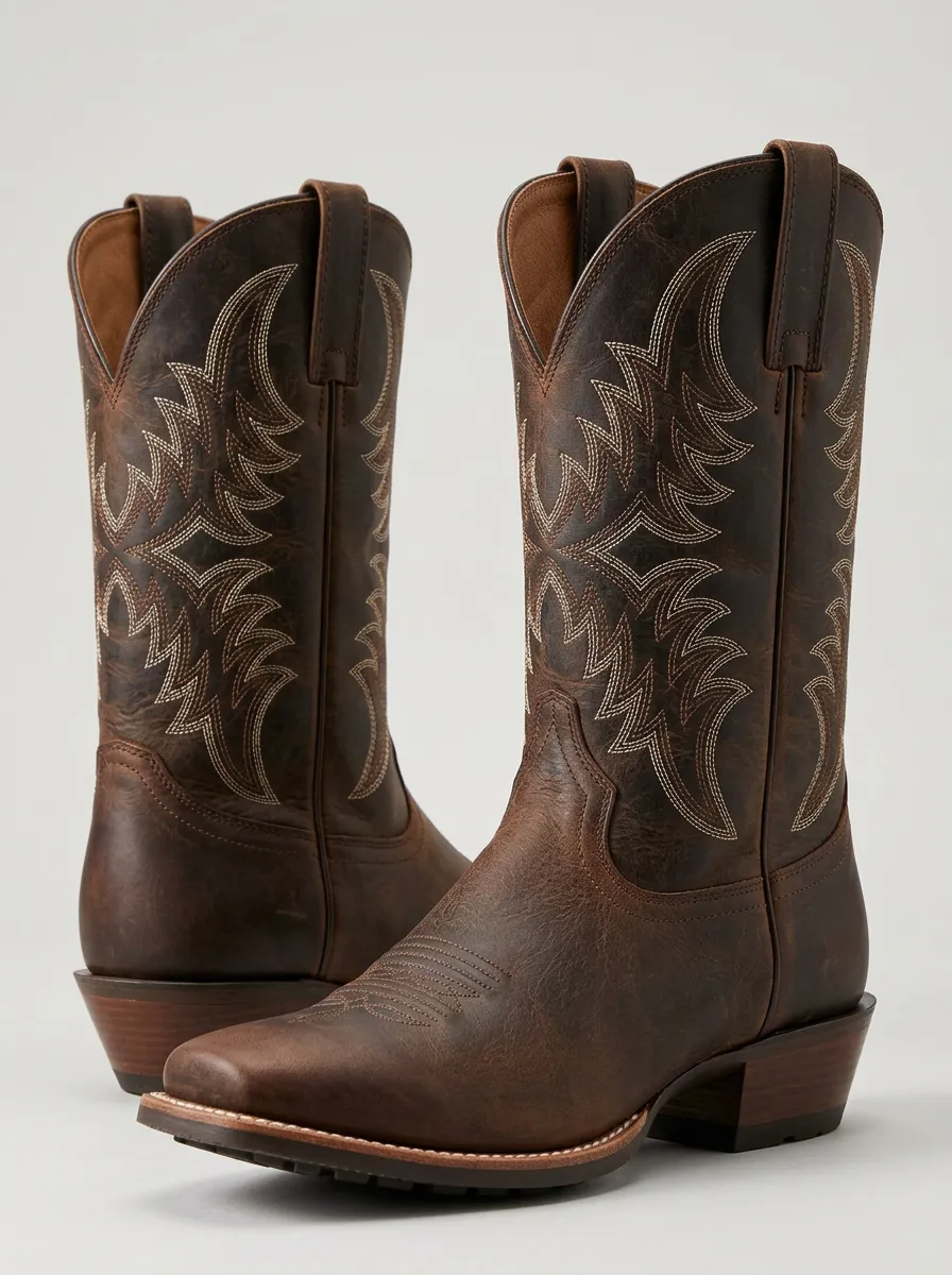 Trail Embroidered Casual Western Boots