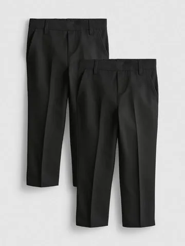3-7yrs | 2pk Easy Iron School Trousers