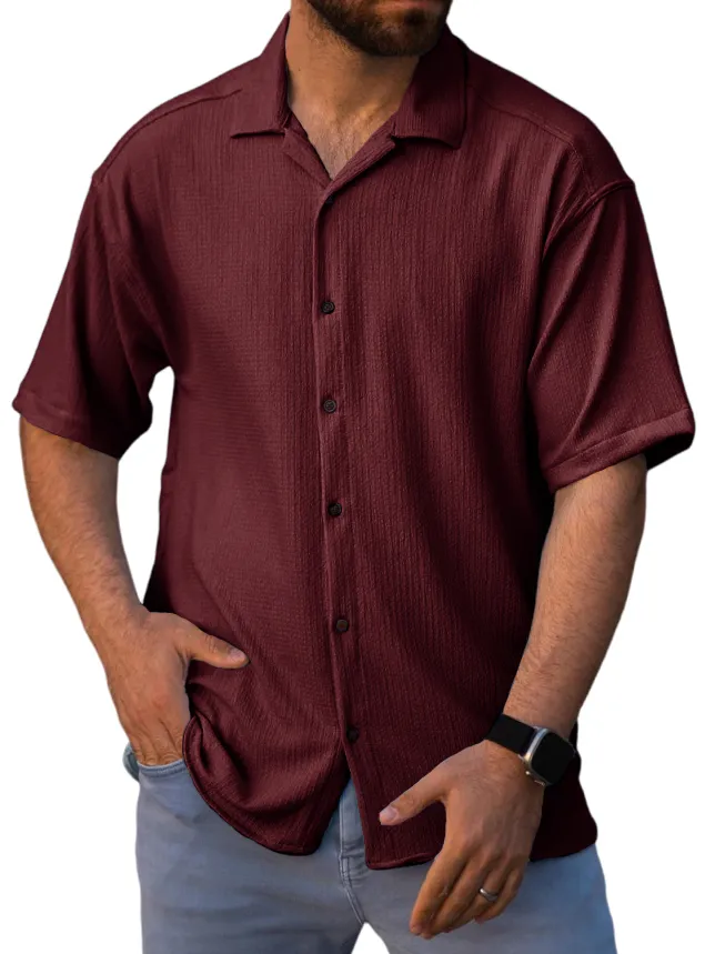 Tailored Short Sleeve Button Front Shirt