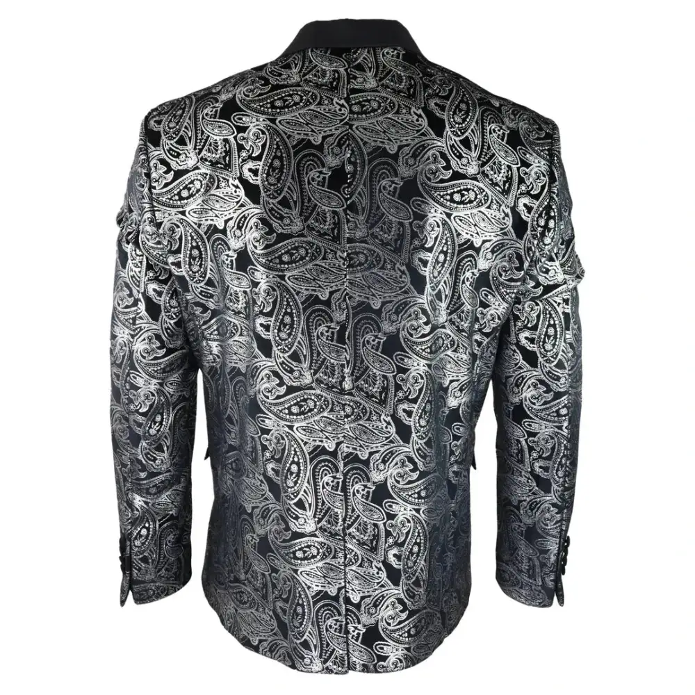 Stz Men S Velvet Paisley Classic Blazer