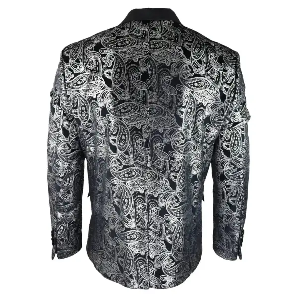 Stz Men S Velvet Paisley Classic Blazer