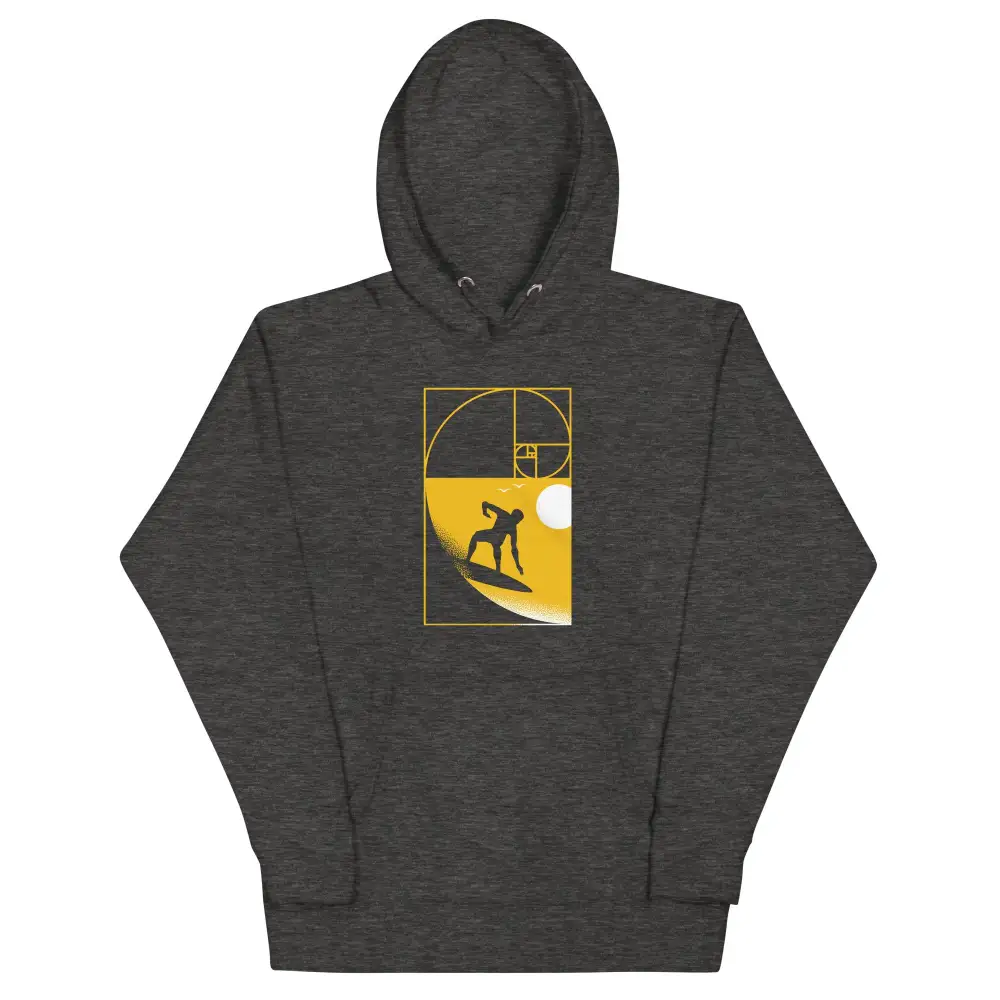 Golden Spiral Wave Unisex Comfort Hoodie