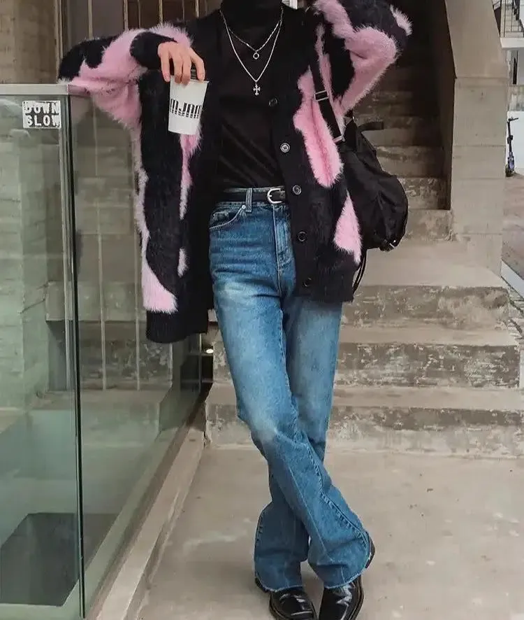 Faded Raw Edge Jeans