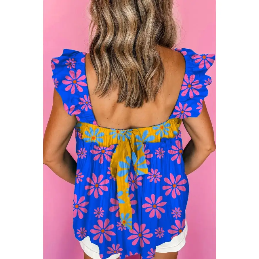 Flutter Straps Flowy Tank Top