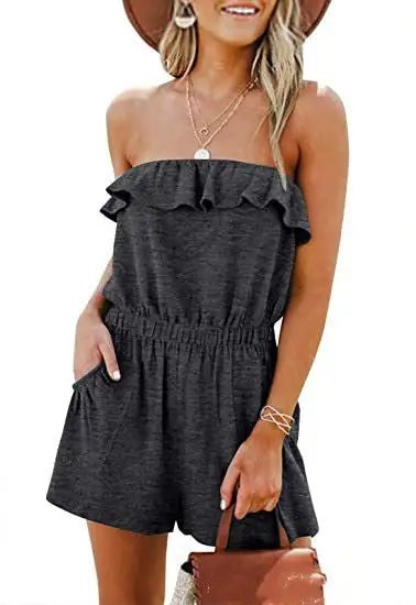 Effortless Casual Short-Sleeve Jumpsuit