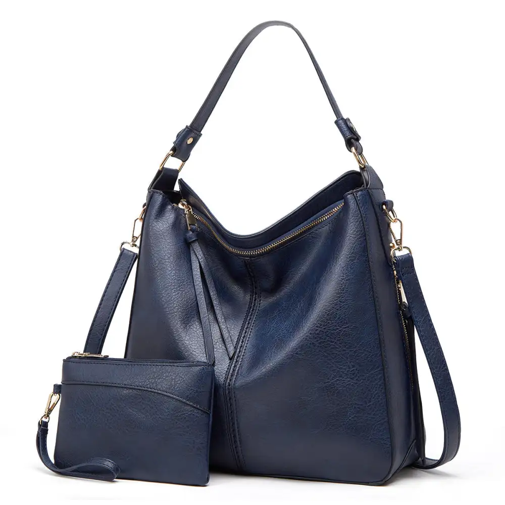  Refined Spacious Leather Hobo Tote Bag Apparel