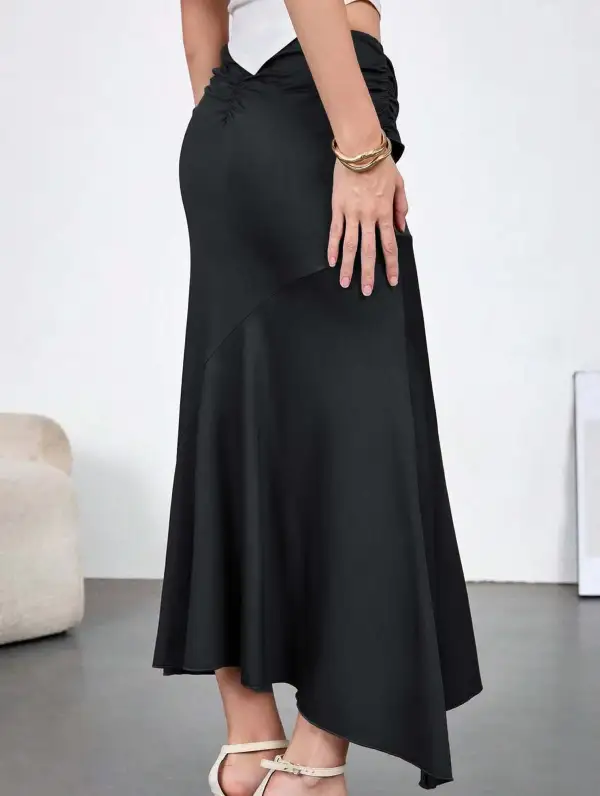 Irregular Bodycon Midi Skirt