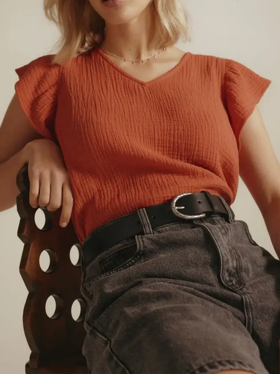  Frill Detail Blouse