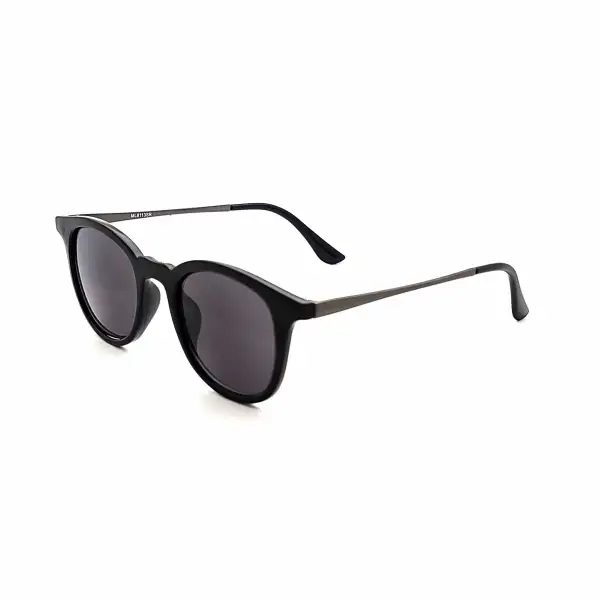 Round Full-Lens Smoke-Lens Reading Sunglasses