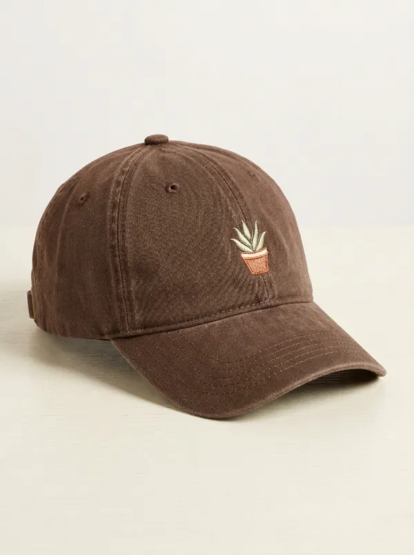 Plant-Lover Succulent Embroidered Unisex Baseball Cap