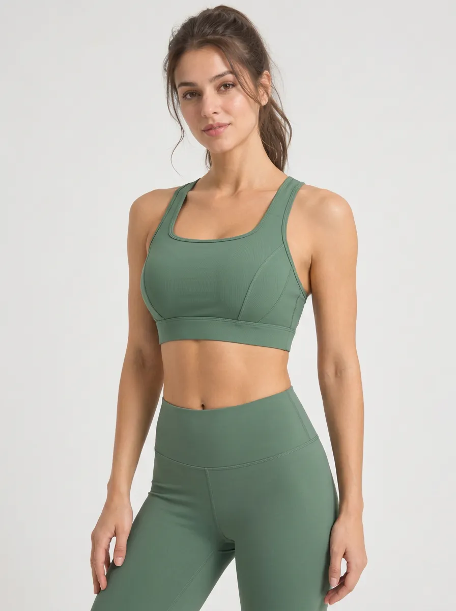 Women's Printed Yoga Solid Tank Style Bra