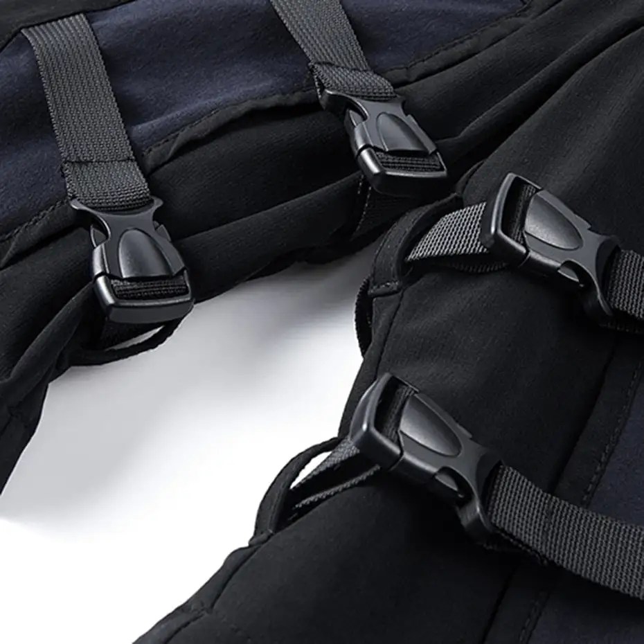Navy Cargo Techwear Shorts