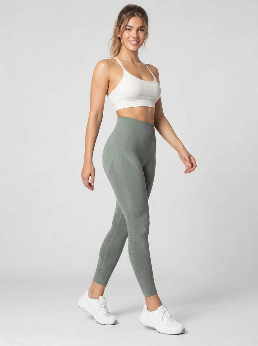 Women's High Waist Yoga Printed Seamless Fitness Leggings