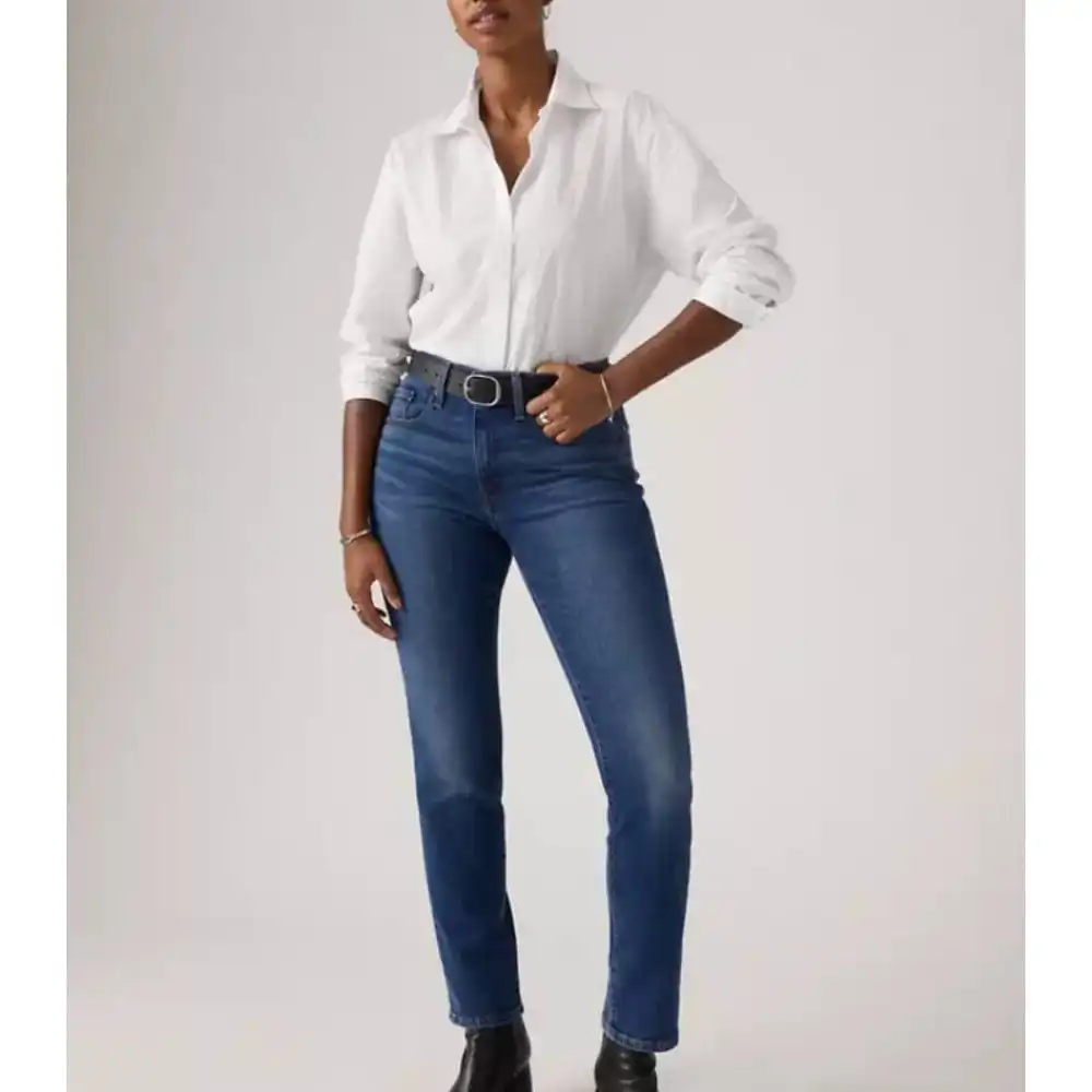 Straight-Leg High-Rise Women's Jeans