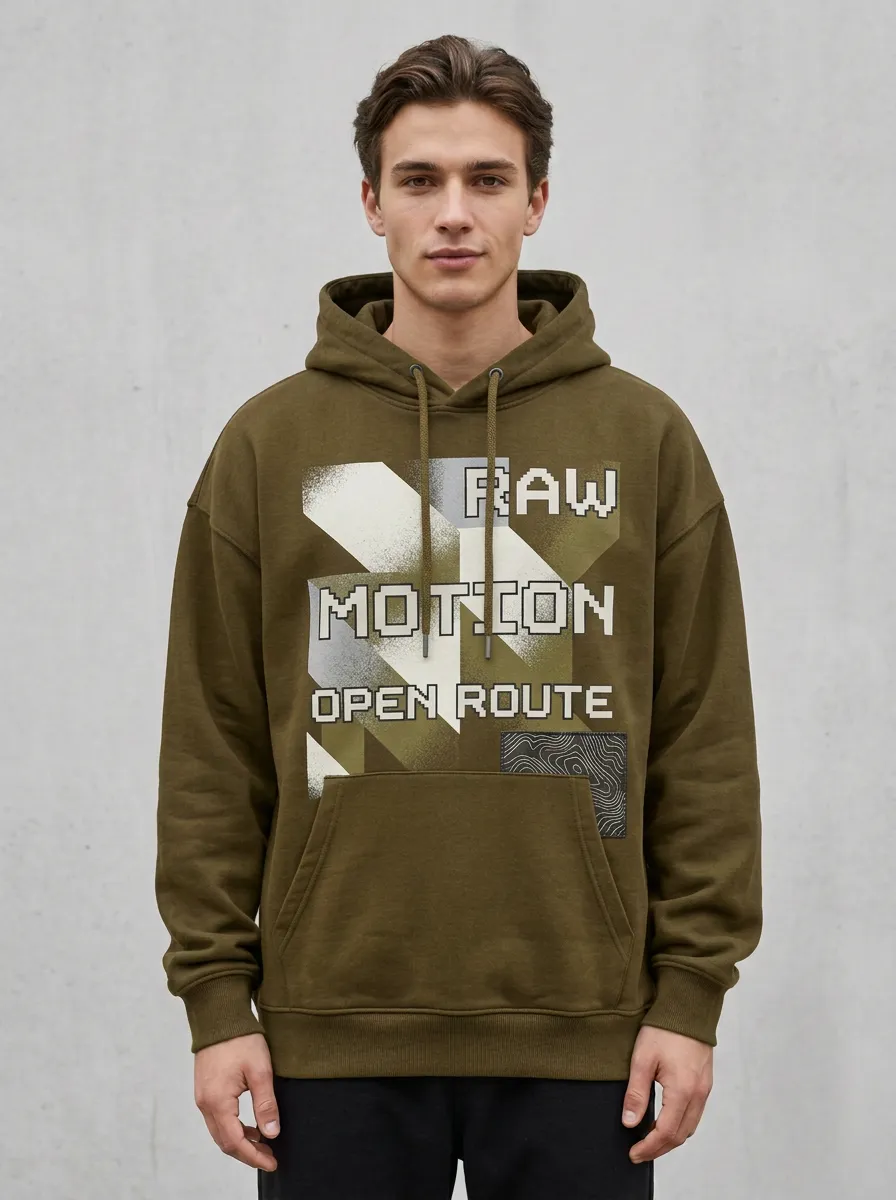 Streetwear Pixel Men's Graphic Hoodie