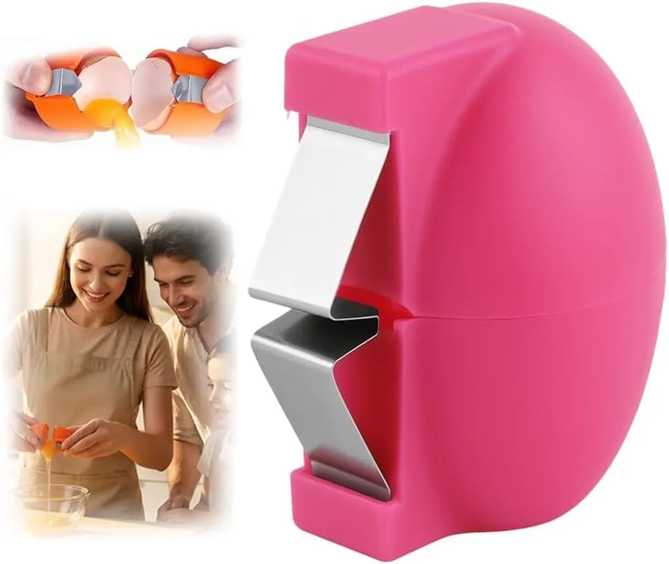 New Egg Shell Opener Egg Cracker Tool Stainless Steel, Multifunctional Egg Shell Opener for Raw Or Hard-Boiled Eggs, Kitchen Gadget for Cooking Baking