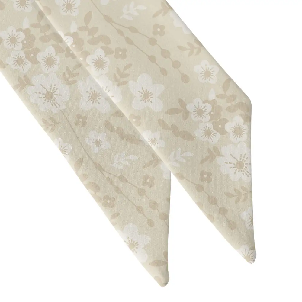 Flowy Floral Pattern Hair Scarf