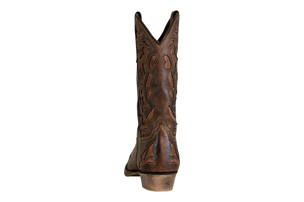 Rugged Men's Western Boots With Round Toe