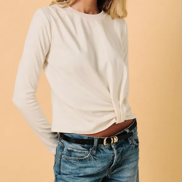 Pleated Front Top