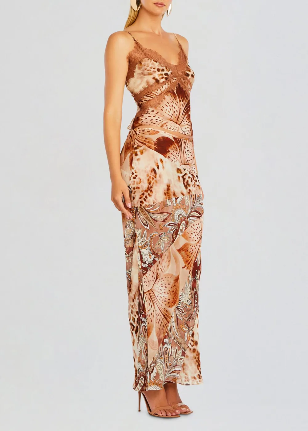 Leopard Lace Chiffon Top