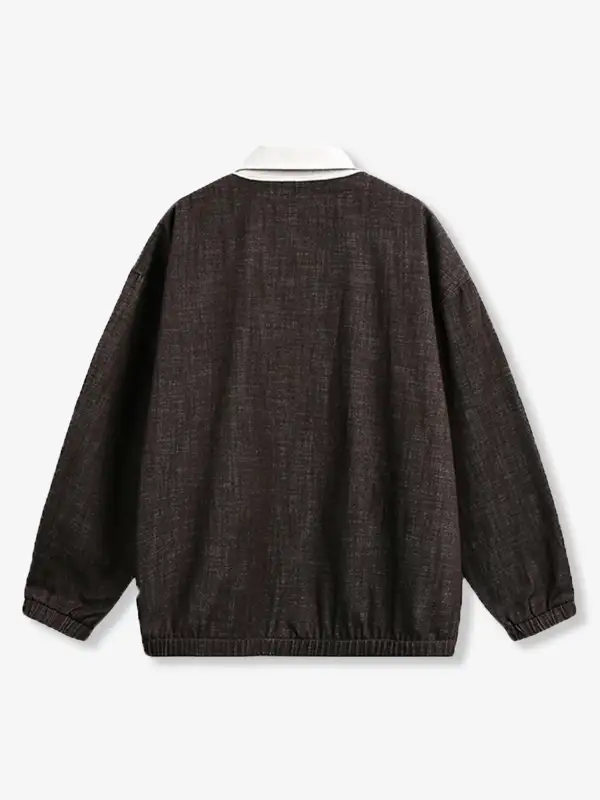 Layered V-Neck Sweatshirt Pullover