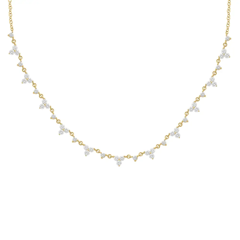 Minimal Sculpted Classic Diamond Necklace