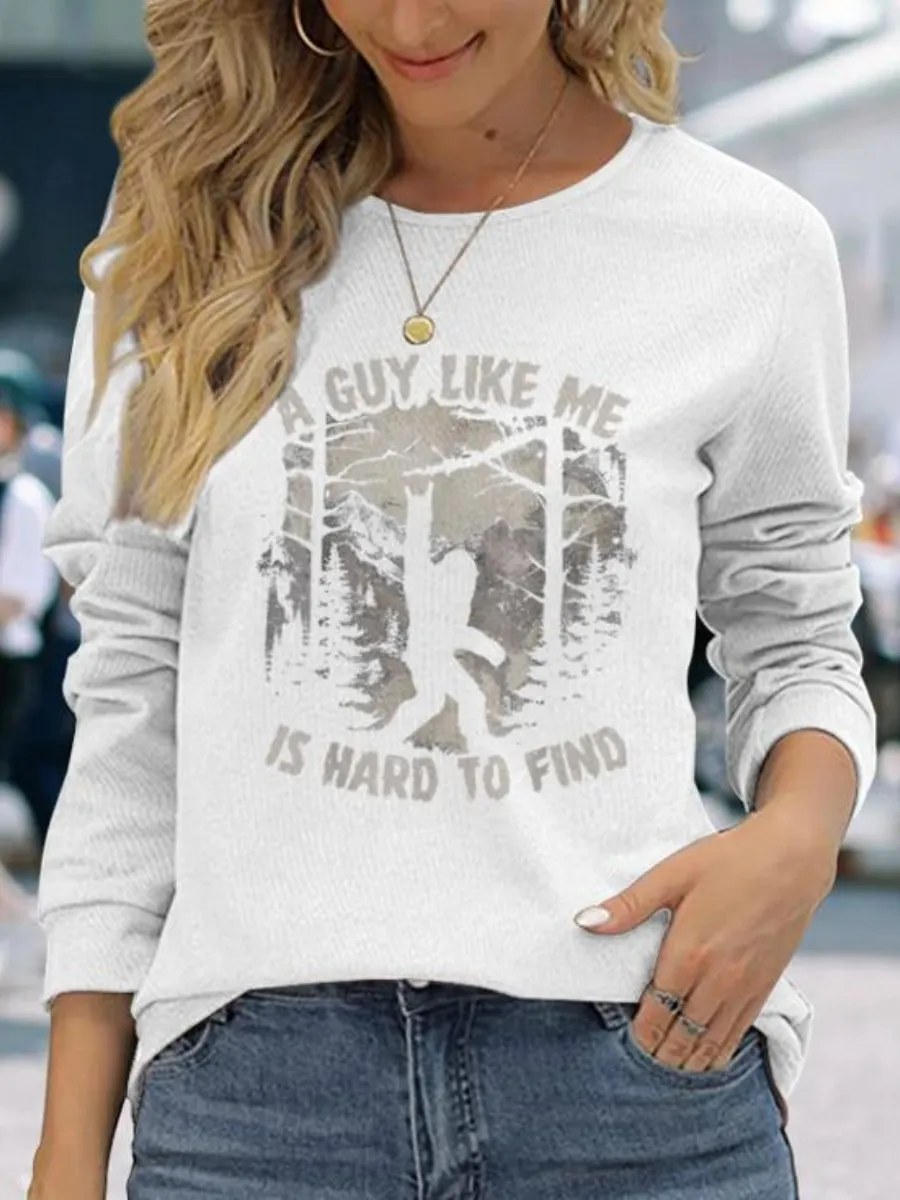 Retro Bigfoot Printed T-Shirt
