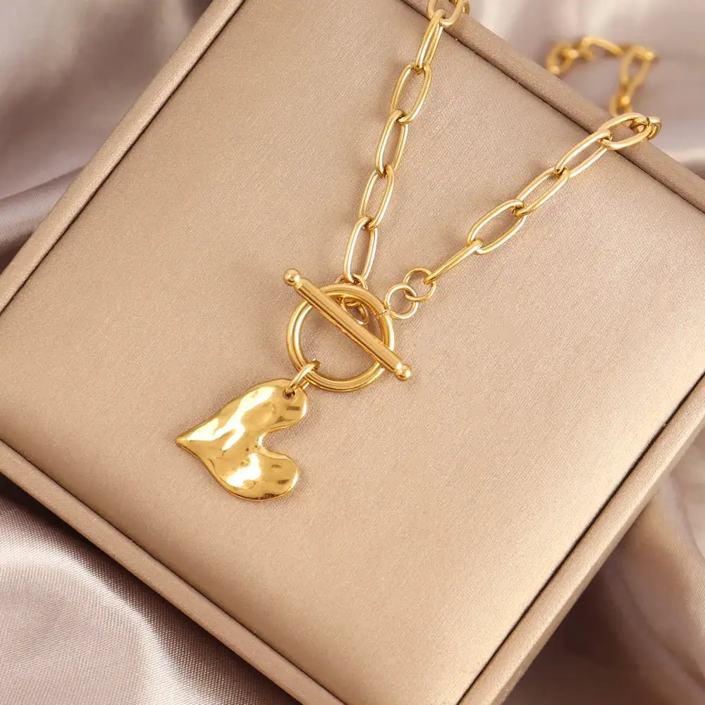 Gathered Heart Necklace
