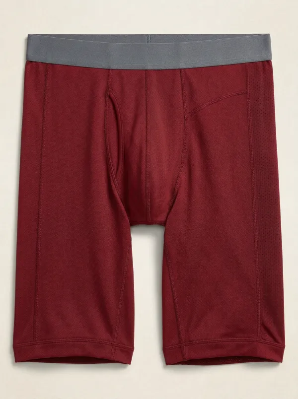 Men's Navy Blue Perforated Boxer Briefs
