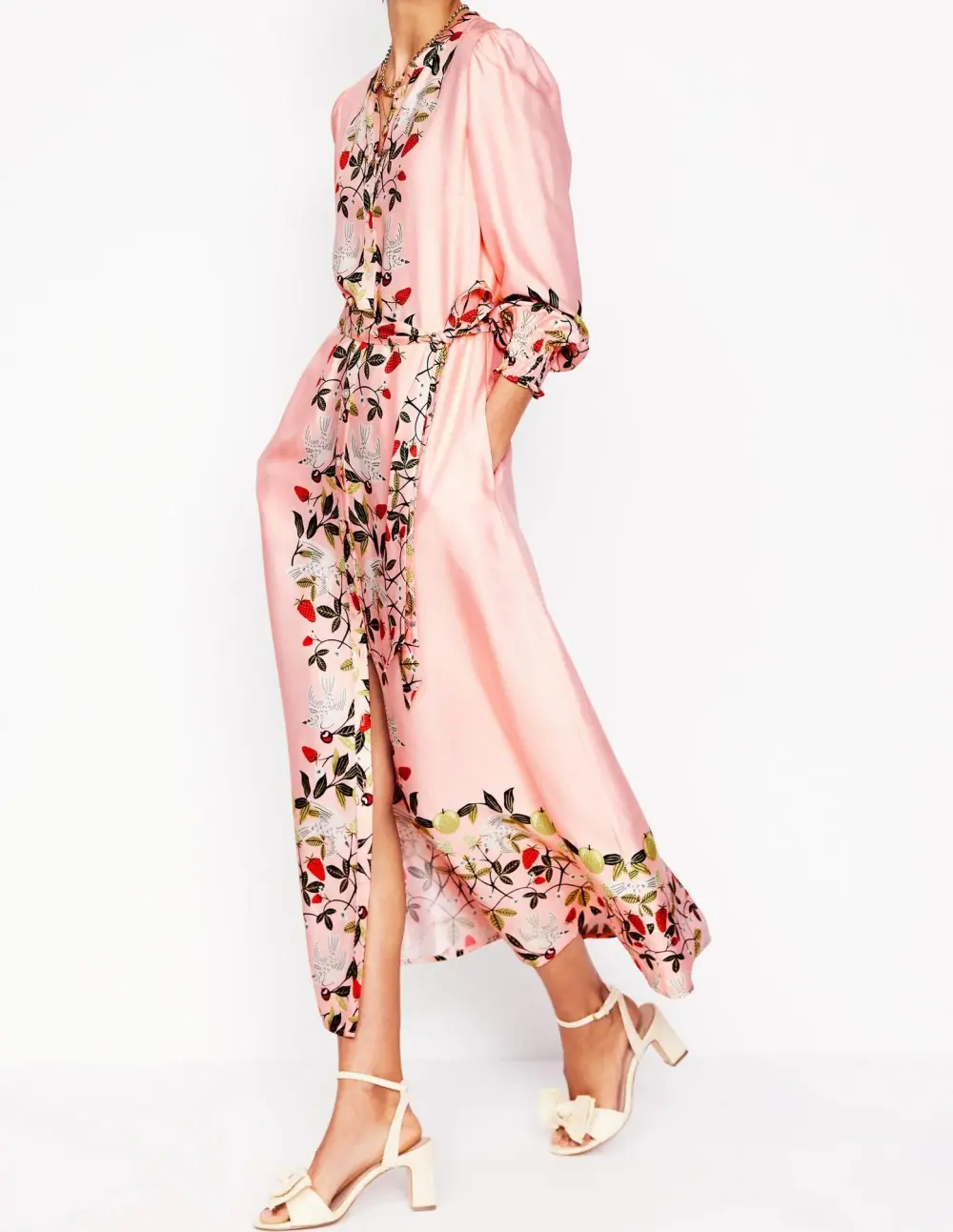 Ruby Collarless Shirt Dress