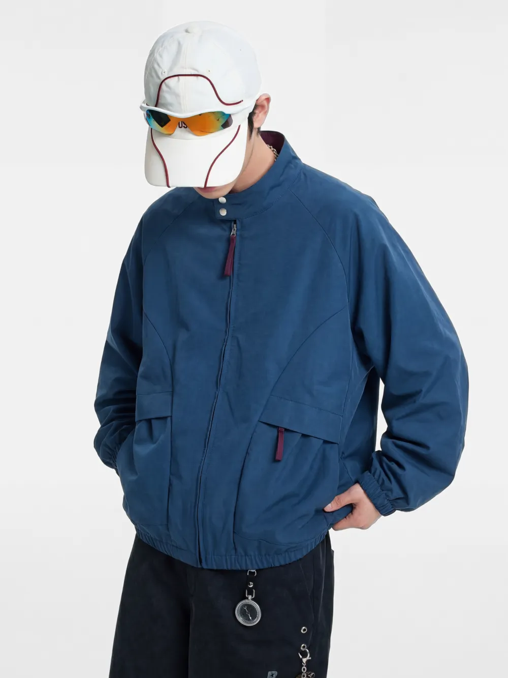 Alpine Utility Wind Resistant Stand Collar Color Block Outdoor Utility Jacket