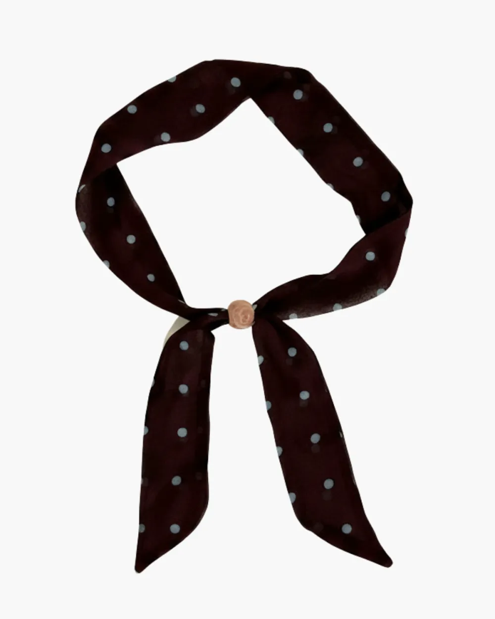Polka Dot Scarf Necklace