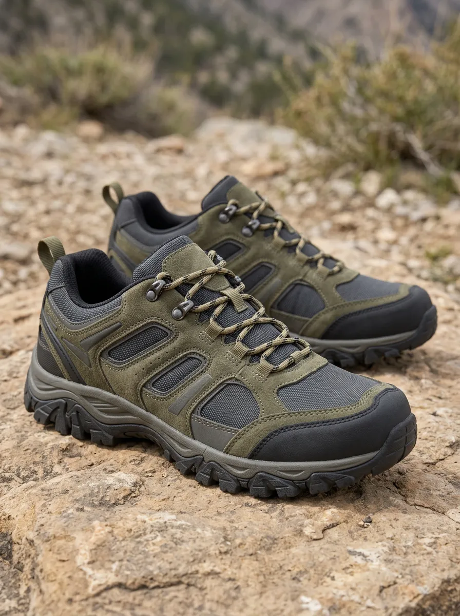 Women's Suede Mesh Trekking Shoes