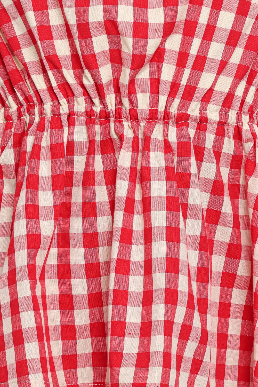 Cotton Gingham High Waist Casual Shorts