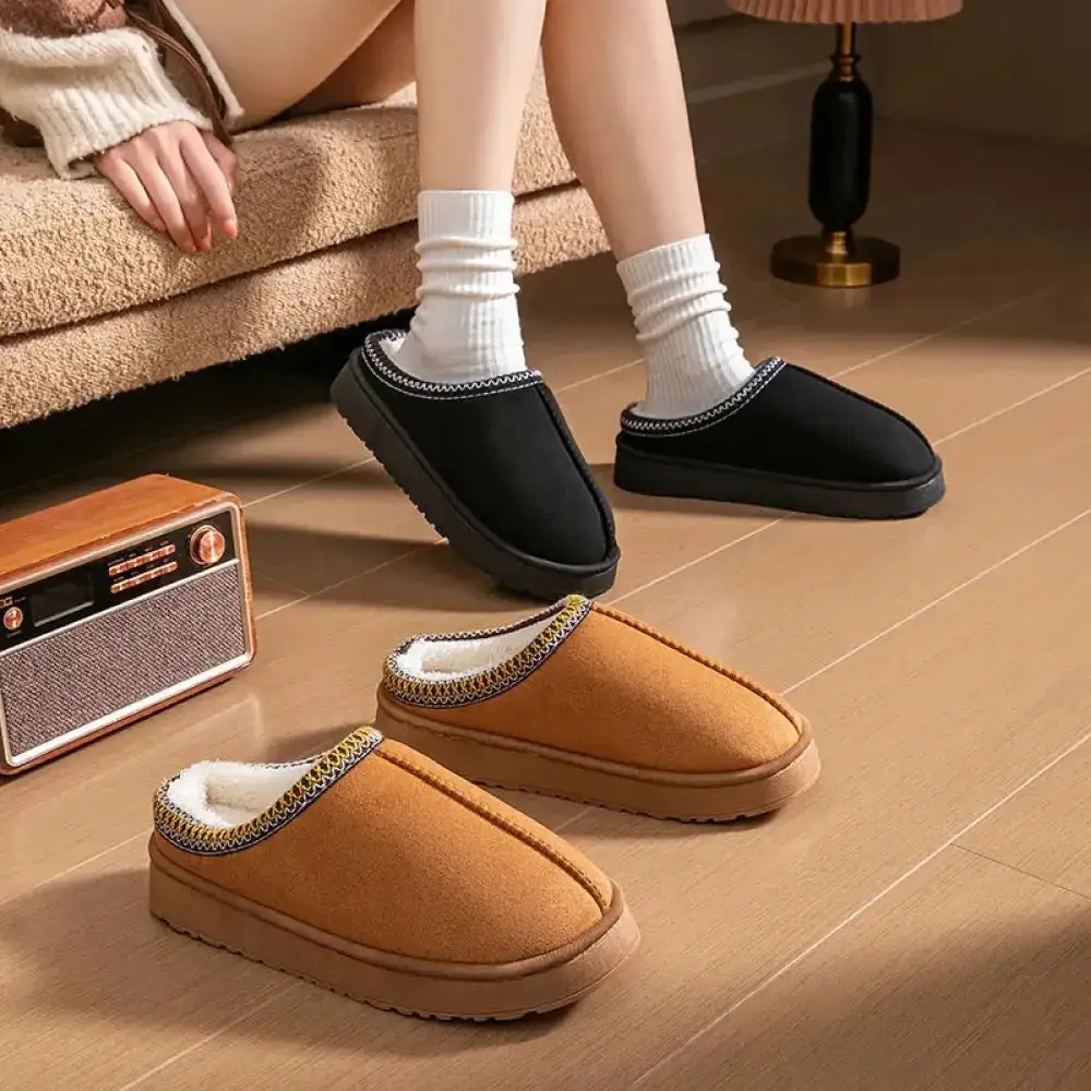 Warm Touch Platform Slip On Slippers
