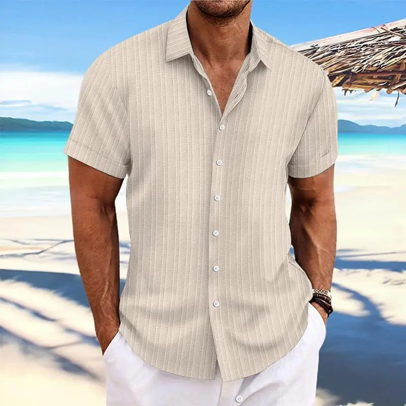 Striped Button Cotton Shirt