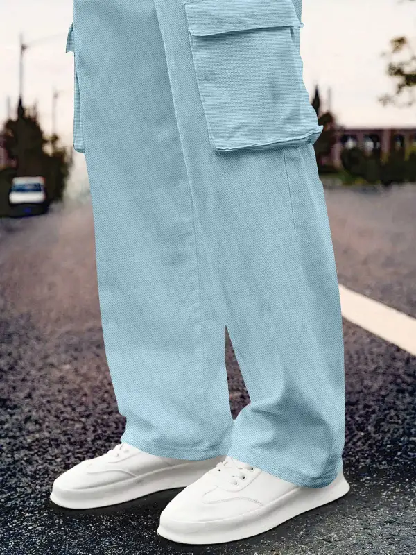 Tapered Travel Cotton For Track Cargo Pants