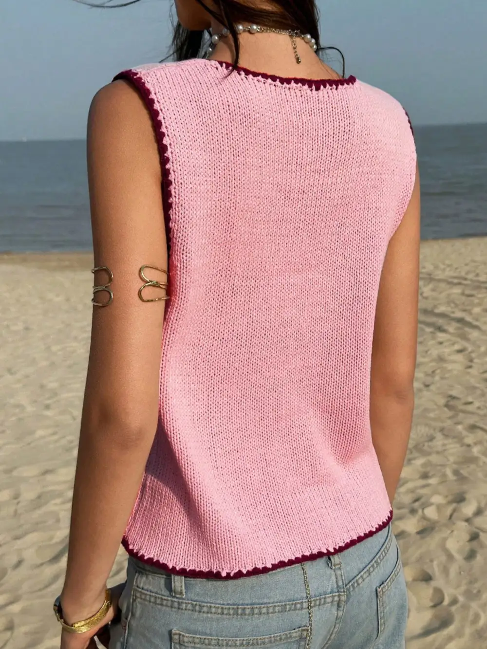 Button Down Sweater Vest